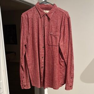 Red Button-Up Shirt
